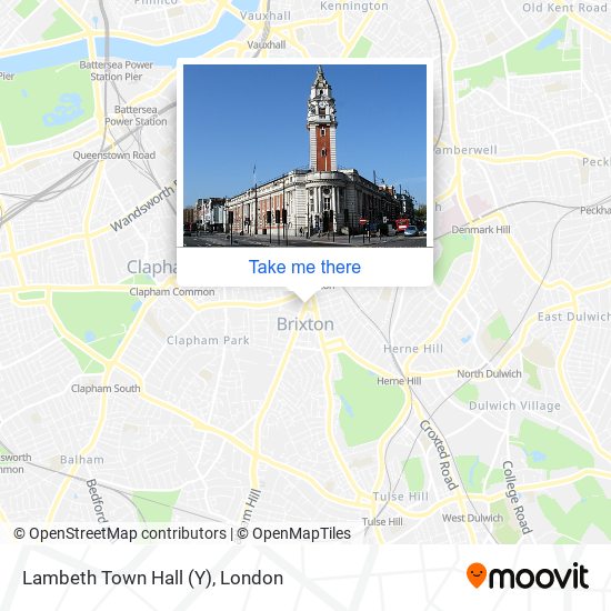 Lambeth Town Hall (Y) map