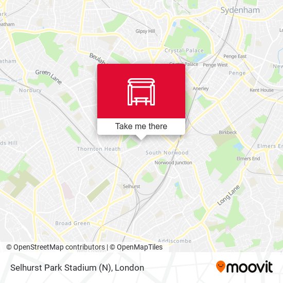 Selhurst Park Stadium (N) map