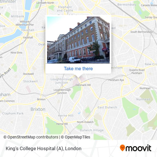 King's College Hospital (A) map