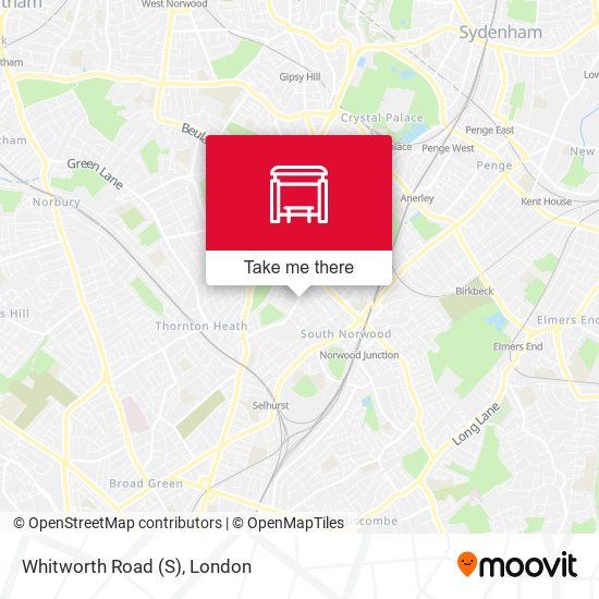 Whitworth Road (S) map