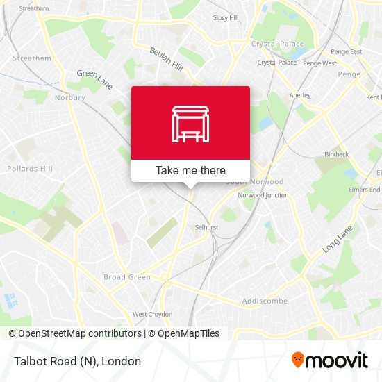 Talbot Road (N) map