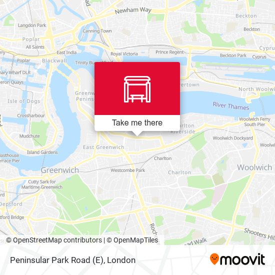 Peninsular Park Road (E) map