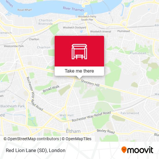Red Lion Lane (SD) map