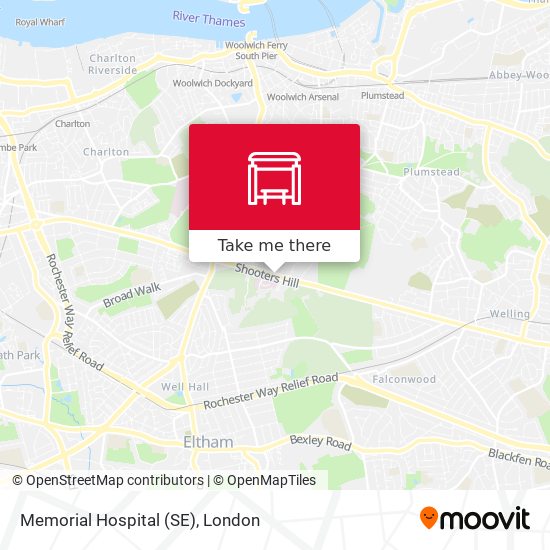 Memorial Hospital (SE) map