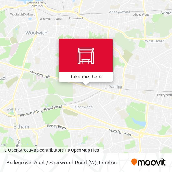 Bellegrove Road / Sherwood Road (W) map
