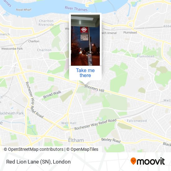 Red Lion Lane (SN) map