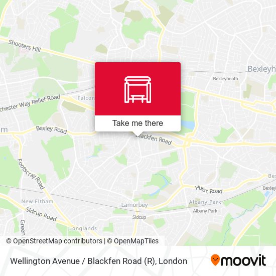 Wellington Avenue / Blackfen Road map