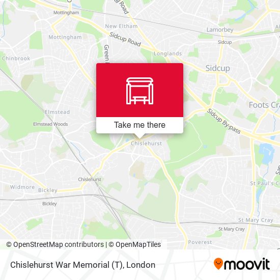 Chislehurst War Memorial (T) map
