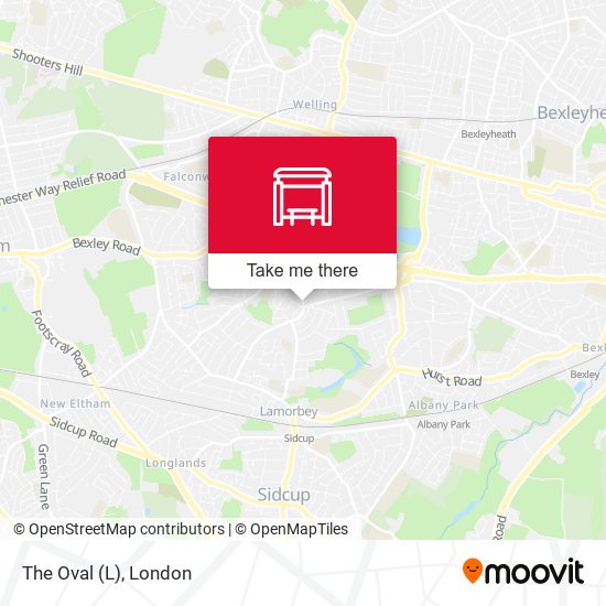 The Oval (L) map