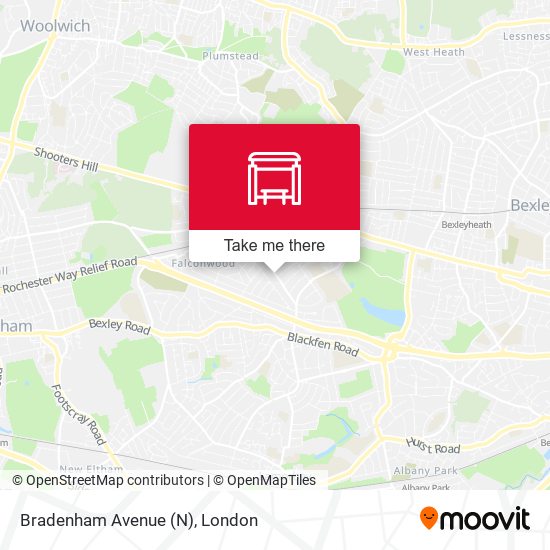 Bradenham Avenue (N) map