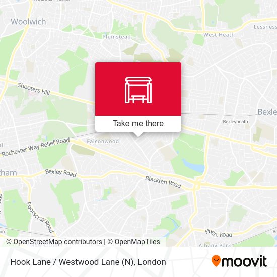 Hook Lane / Westwood Lane (N) map