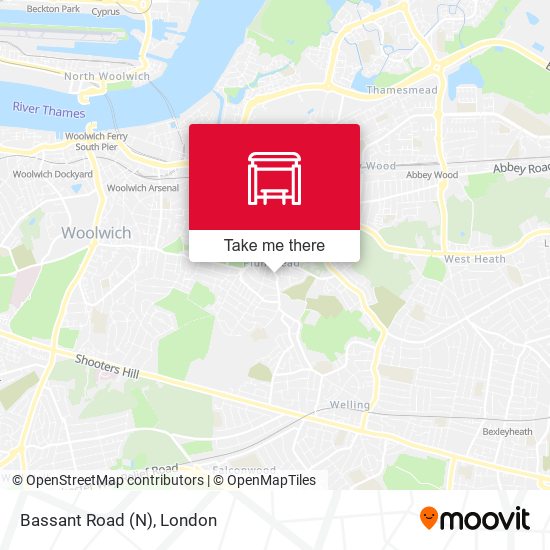 Bassant Road (N) map
