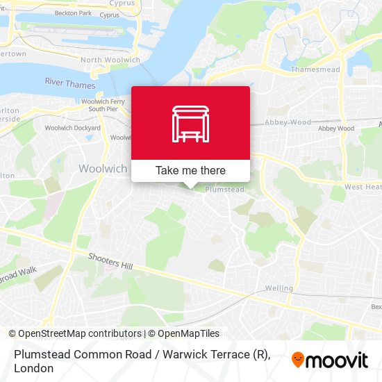 Plumstead Common Road / Warwick Terrace map