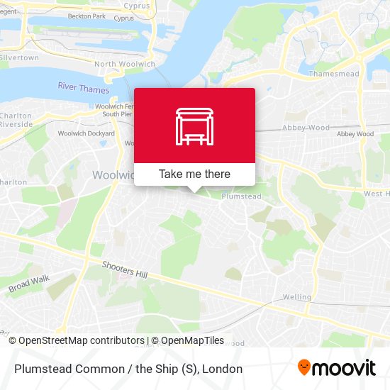 Plumstead Common / the Ship map