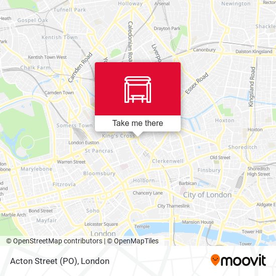 Acton Street (PO) map
