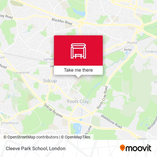 Cleeve Park School map