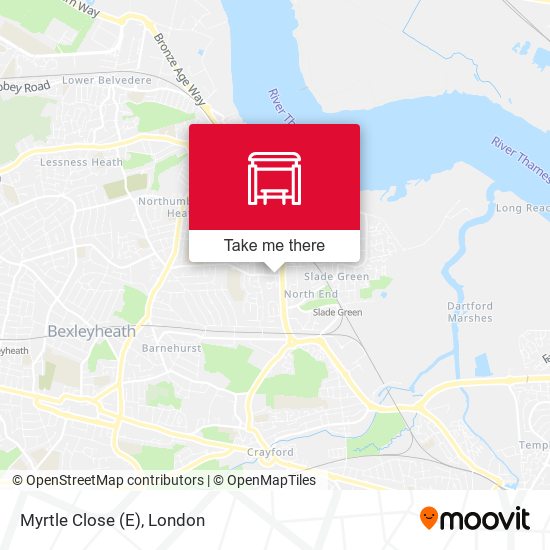 Myrtle Close (E) map