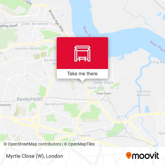 Myrtle Close (W) map
