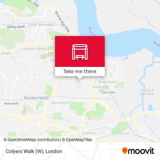 Colyers Walk map