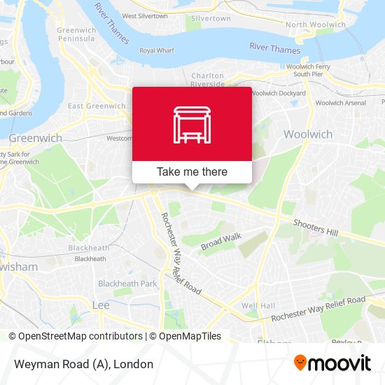 Weyman Road (A) map