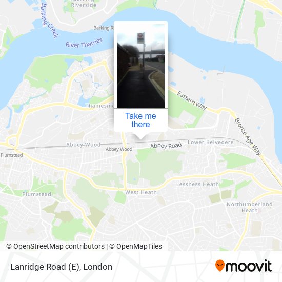 Lanridge Road (E) map