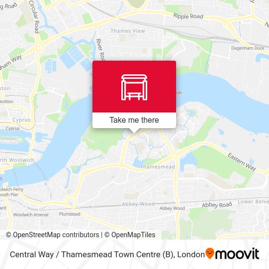 Central Way / Thamesmead Town Centre (B) map