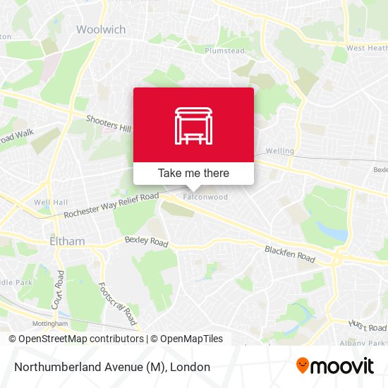 Northumberland Avenue (M) map
