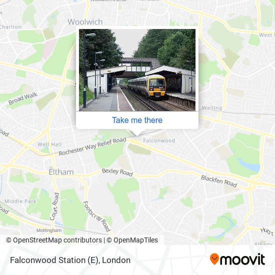 Falconwood Station (E) map