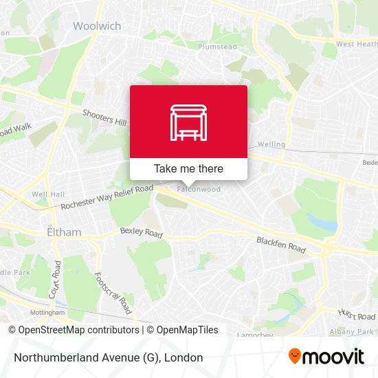 Northumberland Avenue (G) map