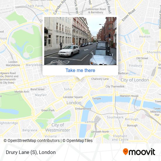 Drury Lane (S) map