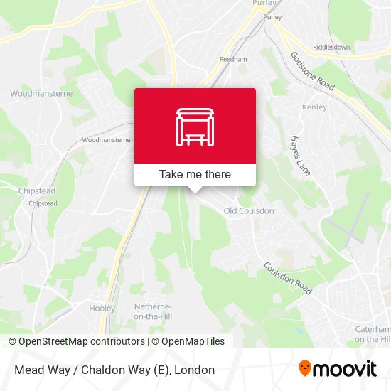 Mead Way / Chaldon Way (E) map