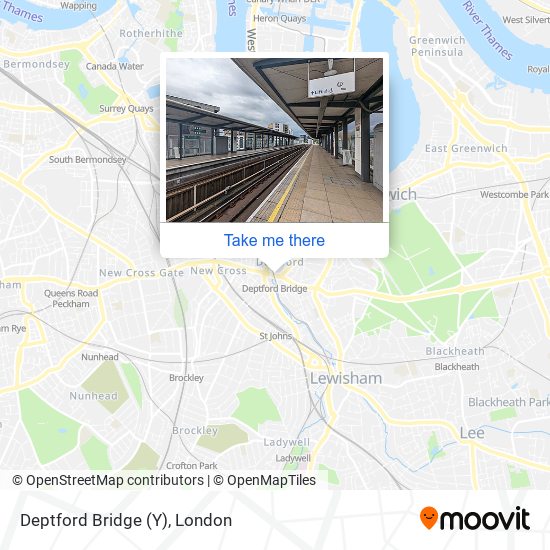 Deptford Bridge (Y) map