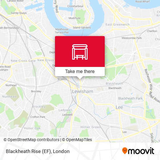 Blackheath Rise (EF) map