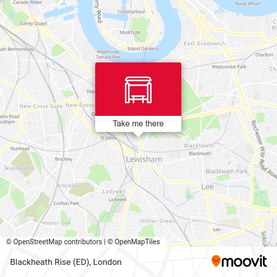 Blackheath Rise (ED) map