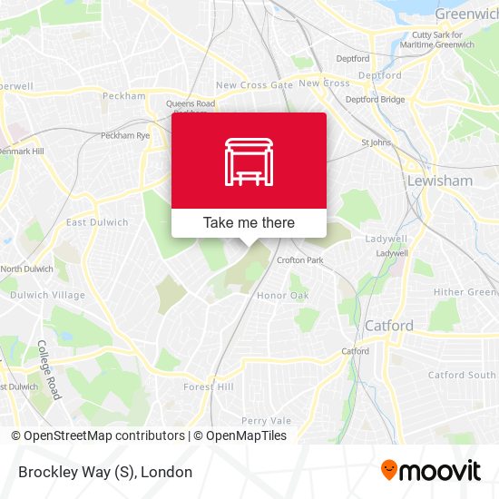 Brockley Way (S) map