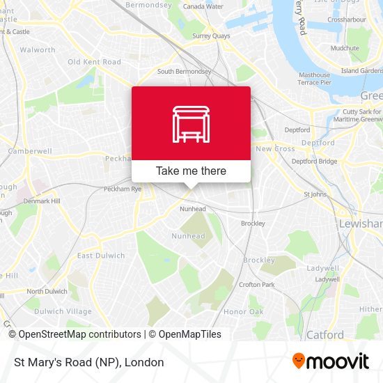 St Mary's Road (NP) map