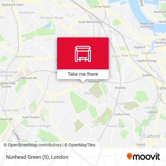 Nunhead Green (S) map