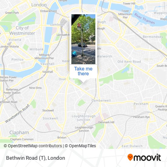 Bethwin Road (T) map