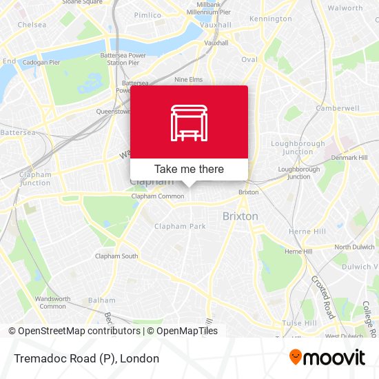Tremadoc Road (P) map