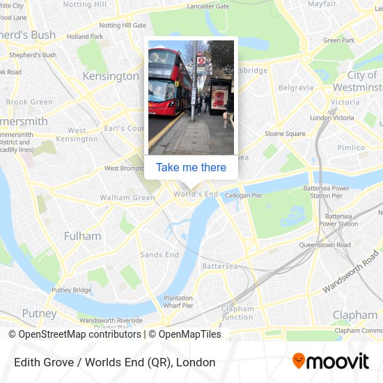 Edith Grove / Worlds End (QR) map