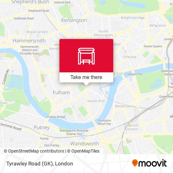 Tyrawley Road (GK) map