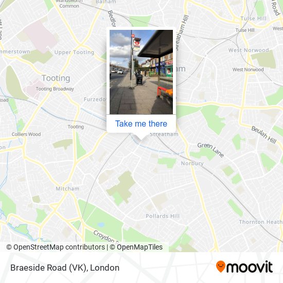 Braeside Road (VK) map