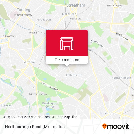Northborough Road (M) map