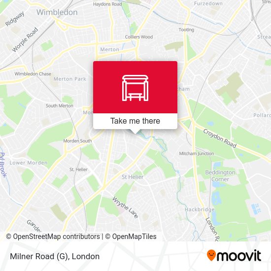 Milner Road (G) map