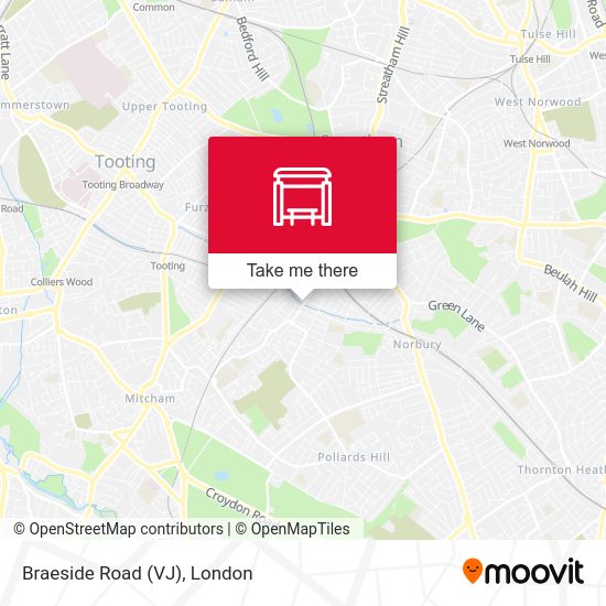 Braeside Road (VJ) map