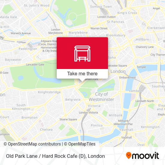 Old Park Lane / Hard Rock Cafe (D) map