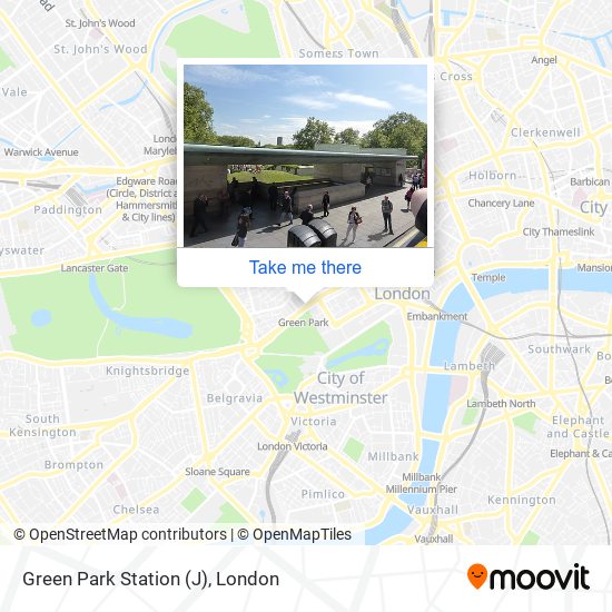 Green Park Station (J) map