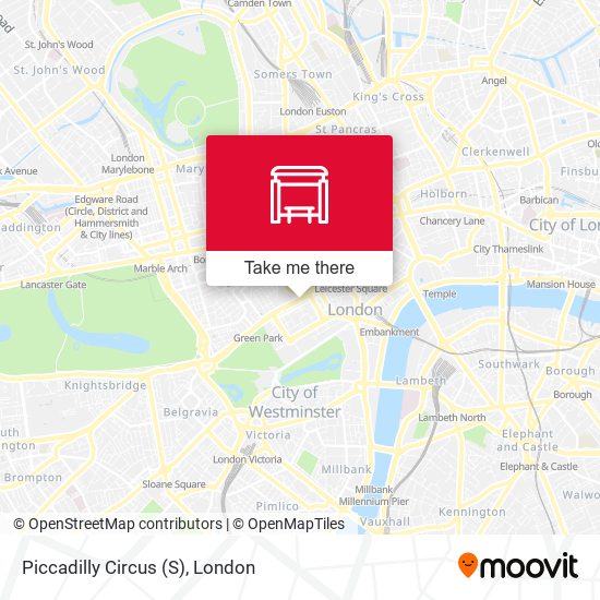 Piccadilly Circus (S) map
