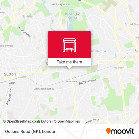 Queens Road (GK) map