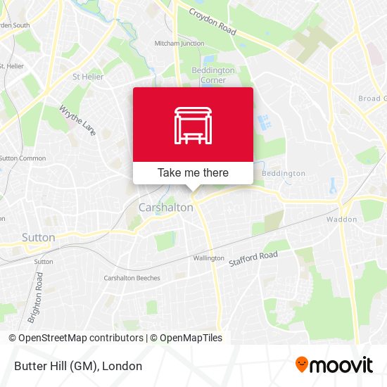 Butter Hill (GM) map